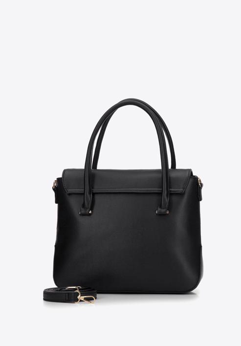 Ökobőr női táska, fekete, 97-4Y-600-1, Fénykép 2
