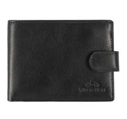 Férfi bőr pénztárca elválasztó panellal, fekete, 14-1-038-L11, Fénykép 1