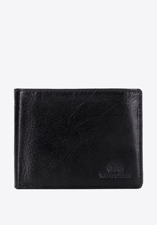 Férfi bőr pénztárca kihajtható panellal, fekete, 21-1-046-10, Fénykép 1