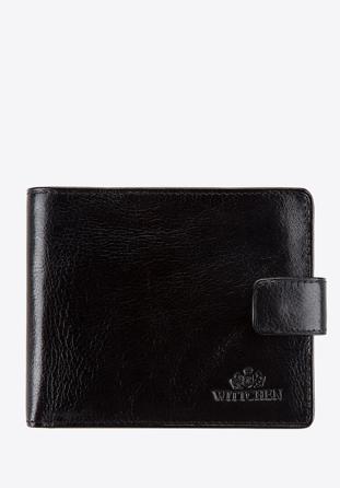 Egyszerű férfi bőr pénztárca, fekete, 21-1-120-1M, Fénykép 1