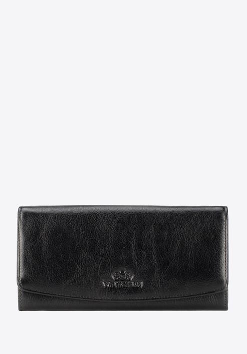 Patentos női bőr pénztárca, fekete, 21-1-414-1, Fénykép 1