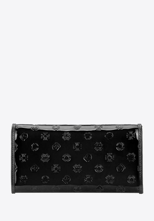 Monogramos lakkbőr női pénztárca, fekete, 34-1-052-000, Fénykép 4