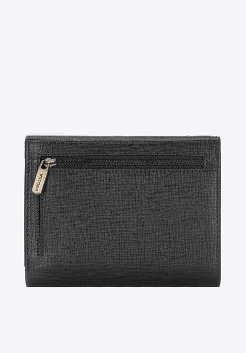 Saffiano bőrből készült női pénztárca, fekete, 14-1S-044-3, Fénykép 5