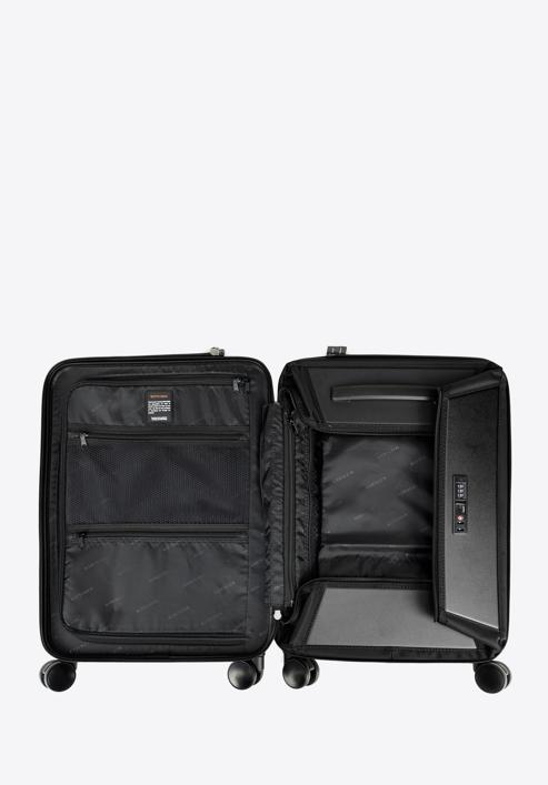 Polikarbonát bővíthető kabinbőrönd, fekete, 56-3P-401-01, Fénykép 8