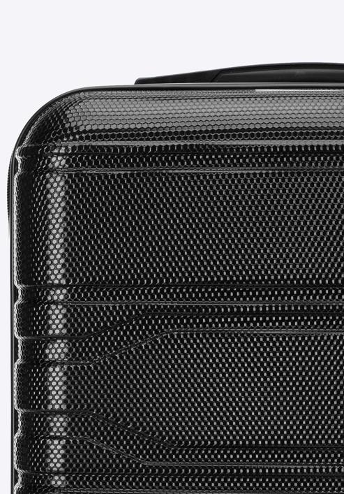 Polikarbonát kabin bőrönd, fekete, 56-3P-981-31, Fénykép 7