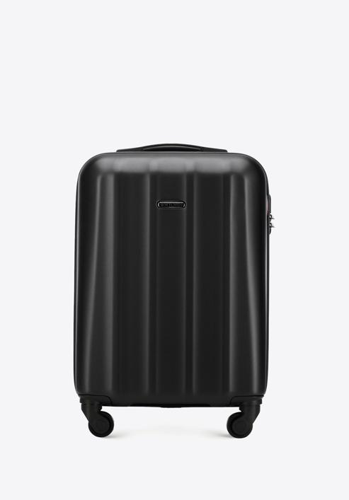 Polikarbonát kis kabin bőrönd, fekete, 56-3P-111-86, Fénykép 1