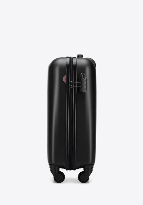 Polikarbonát kis kabin bőrönd, fekete, 56-3P-111-95, Fénykép 2