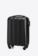 Polikarbonát kis kabin bőrönd, fekete, 56-3P-111-95, Fénykép 4