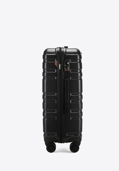Polikarbonát közepes bőrönd, fekete, 56-3P-982-11, Fénykép 2