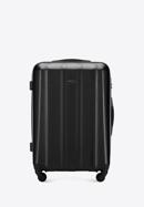 Polikarbonát közepes méretű bőrönd, fekete, 56-3P-112-86, Fénykép 1