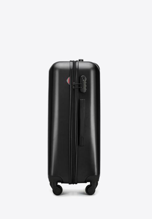 Polikarbonát közepes méretű bőrönd, fekete, 56-3P-112-35, Fénykép 2