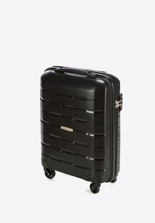 Polipropilén kabin bőrönd, fekete, 56-3T-721-10, Fénykép 1