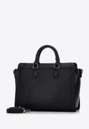 Saffiano textúrájú műbőr táska, fekete, 97-4Y-219-F, Fénykép 2