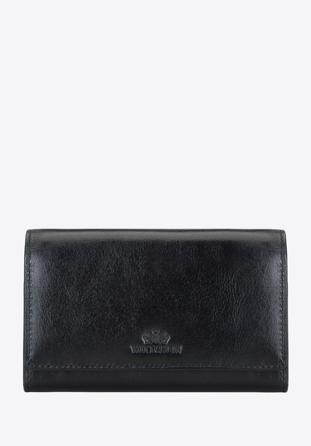 Sima felületű női bőr pénztárca, fekete, 21-1-036-L10, Fénykép 1