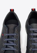 Férfi sneakers nubuk bőrből vastag talppal, fekete-sötétkék, 92-M-913-7-39, Fénykép 6
