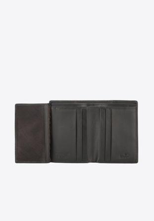 Uniszex bőr pénztárca, fekete-sötétkék, 26-1-434-17, Fénykép 1