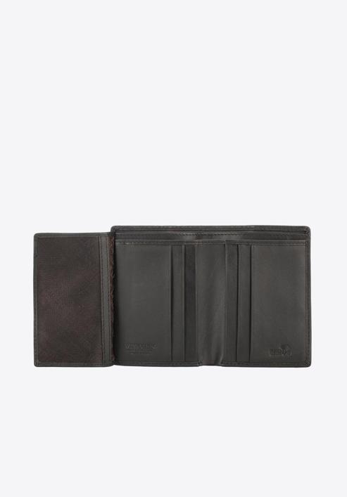 Uniszex bőr pénztárca, fekete-sötétkék, 26-1-434-19, Fénykép 3