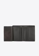 Uniszex bőr pénztárca, fekete-sötétkék, 26-1-434-19, Fénykép 3