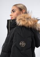Steppelt női kabát övvel, fekete, 97-9D-900-Z-S, Fénykép 6
