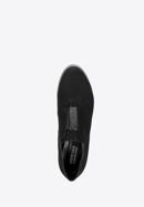 Strasszos platform női félcipő, fekete, 92-D-654-1-40, Fénykép 6