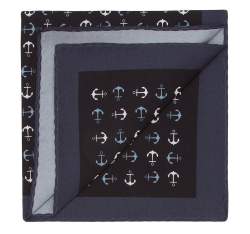 Díszzsebkendő, fekete-szürke, 87-7P-002-2X, Fénykép 1