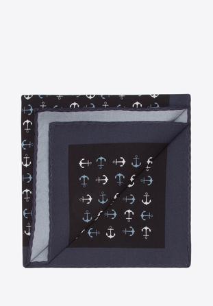 Díszzsebkendő, fekete-szürke, 87-7P-002-2X, Fénykép 1