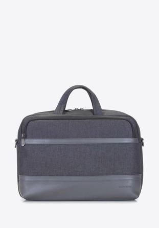 Férfi 15,6" laptop táska panellel ecobőrből