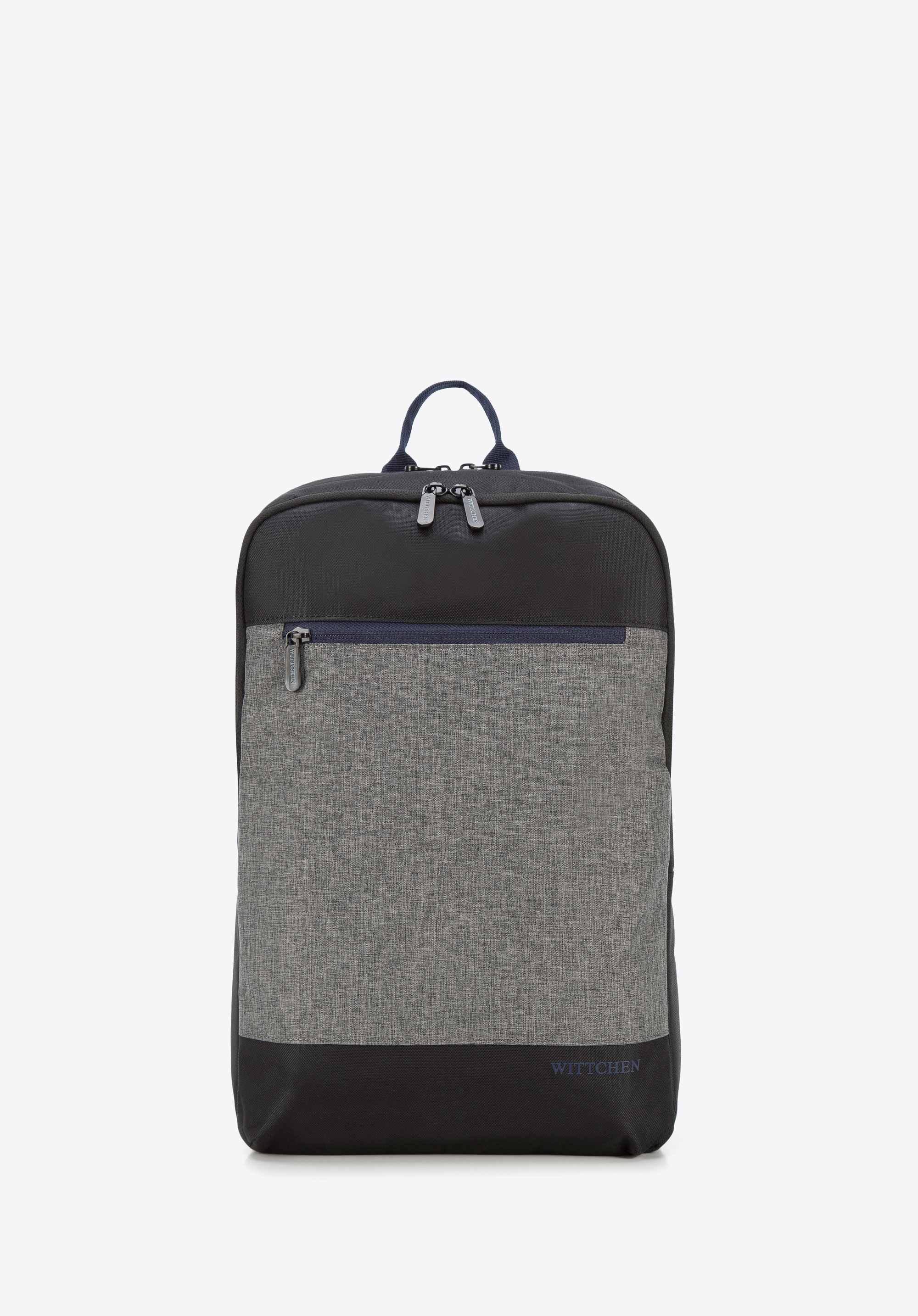 Férfi laptoptartó hátizsák, fekete-szürke, 94-3P-107-1D, Fénykép 1