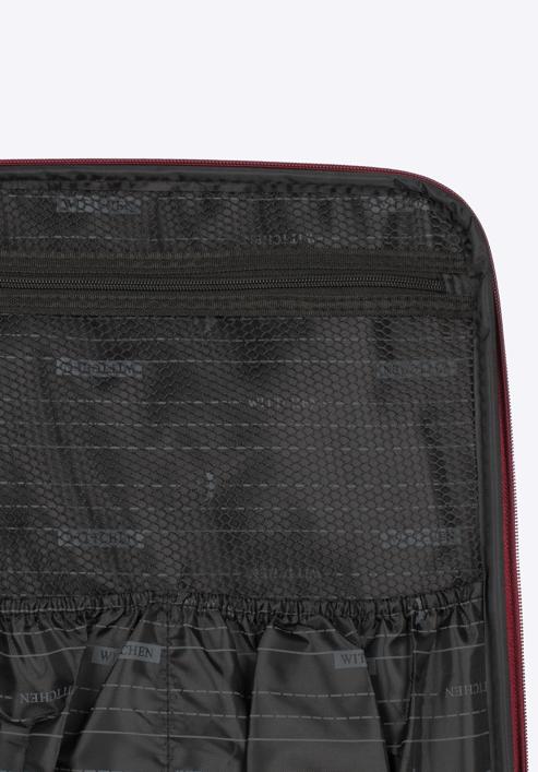 Kabinbőrönd színes cipzárral puha anyagból, fekete-szürke, 56-3S-501-31, Fénykép 9