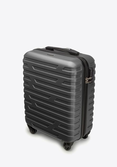 ABS Kabinbőrönd, fekete-szürke, 56-3A-391-75, Fénykép 4