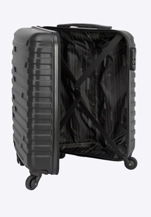 ABS Kabinbőrönd, fekete-szürke, 56-3A-391-75, Fénykép 5