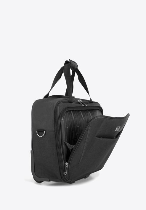 Üzleti táska kerekekkel, fekete-szürke, 56-3S-508-10, Fénykép 7