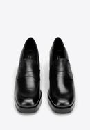 Tömbsarkú loafer cipő, fekete, 97-D-301-1-38, Fénykép 3