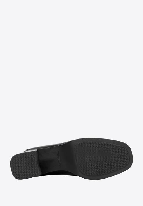 Tömbsarkú loafer cipő, fekete, 97-D-301-1-39, Fénykép 6