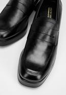 Tömbsarkú loafer cipő, fekete, 97-D-301-1-39, Fénykép 8