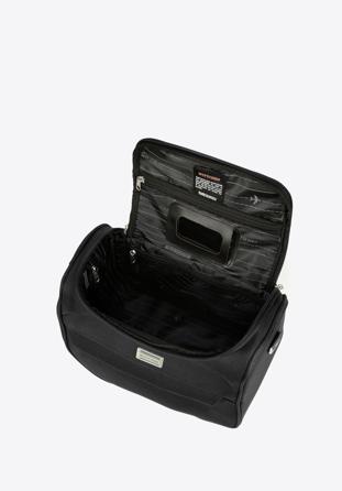 Utazó kozmetikai táska puha anyagból, fekete, 56-3S-654-1, Fénykép 1