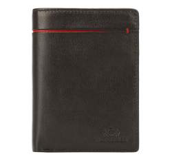Férfi bőrpénztárca, fekete piros, 21-1-492-13, Fénykép 1
