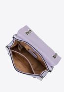Dámská kabelka z ekologické kůže s vypouklým copem, fialová, 98-4Y-608-1, Obrázek 4