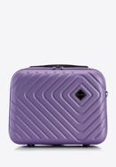 Kosmetická taška ABS z geometrickým ražením, fialová, 56-3A-754-86, Obrázek 1