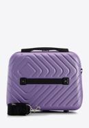 Kosmetická taška ABS z geometrickým ražením, fialová, 56-3A-754-91, Obrázek 4
