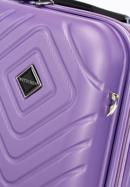 Kosmetická taška ABS z geometrickým ražením, fialová, 56-3A-754-11, Obrázek 5