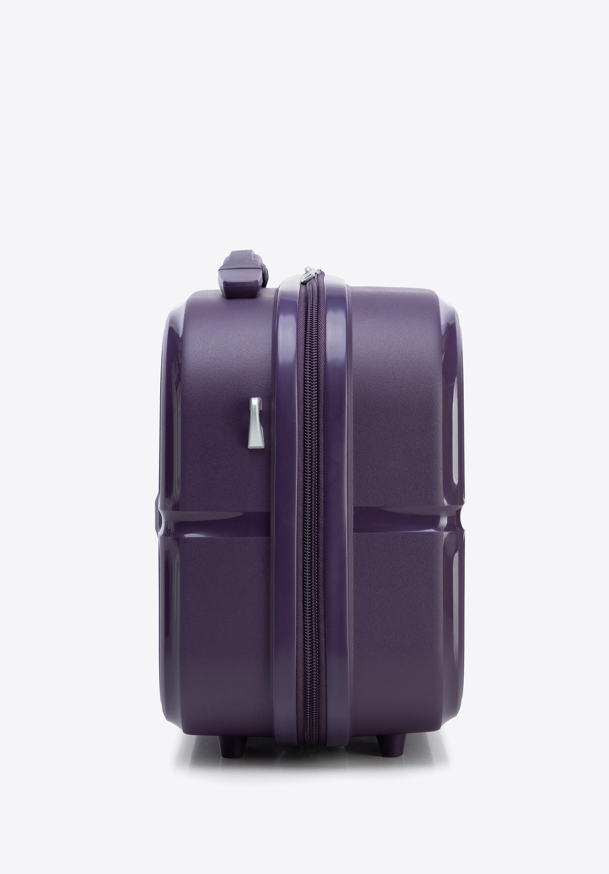 Kozmetické puzdro z polypropylénu s reliéfnym kruhovým detailom, fialová, 56-3T-304-V, Obrázok 1