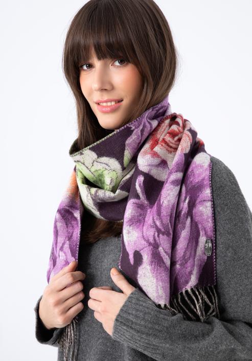 Dámský šátek, fialovo-zelená, 97-7F-X11-X1, Obrázek 15