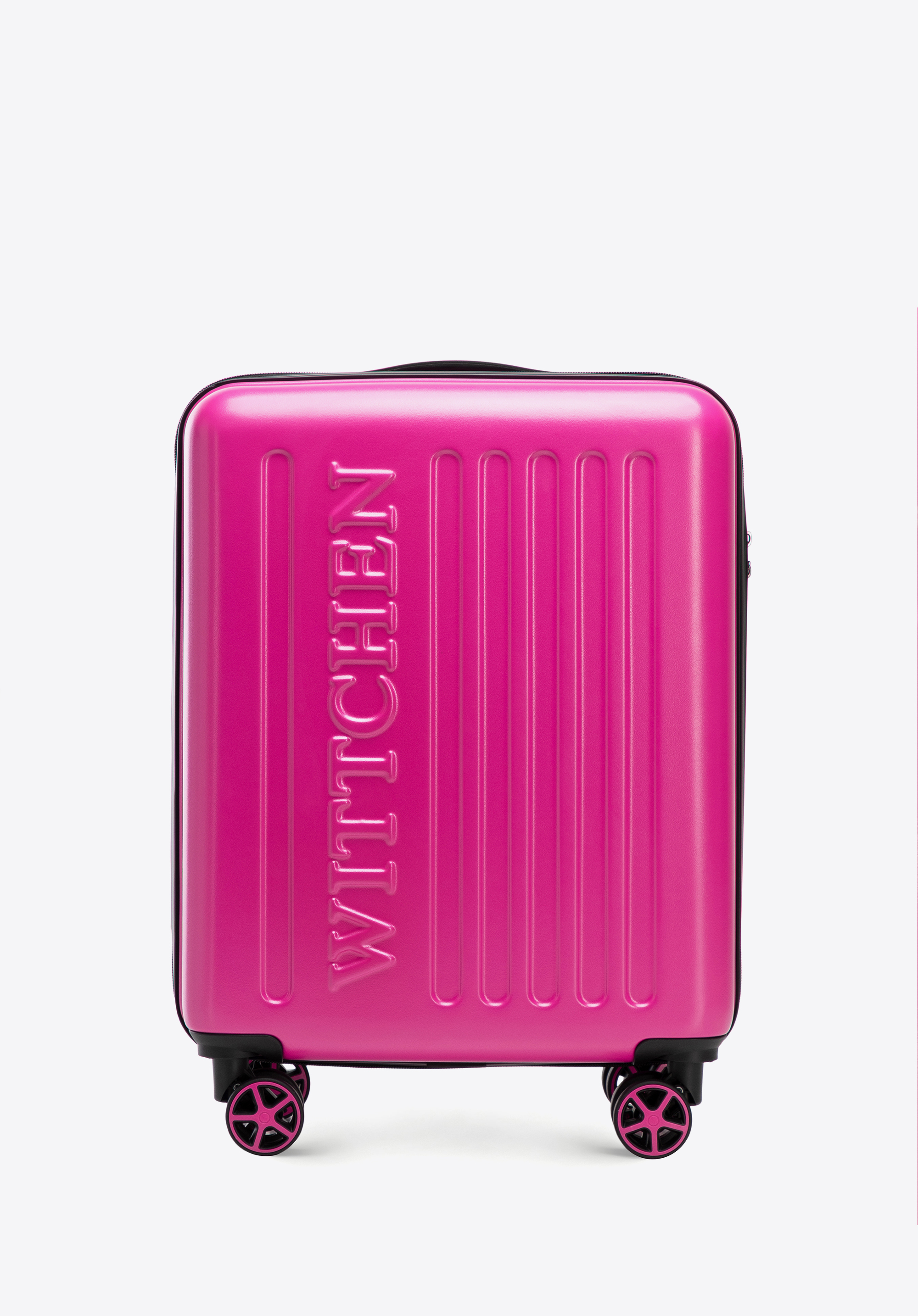 ABS-Kabinenkoffer mit geprägtem Logo, Fuchsia, 56-3A-501-34, Bild 1