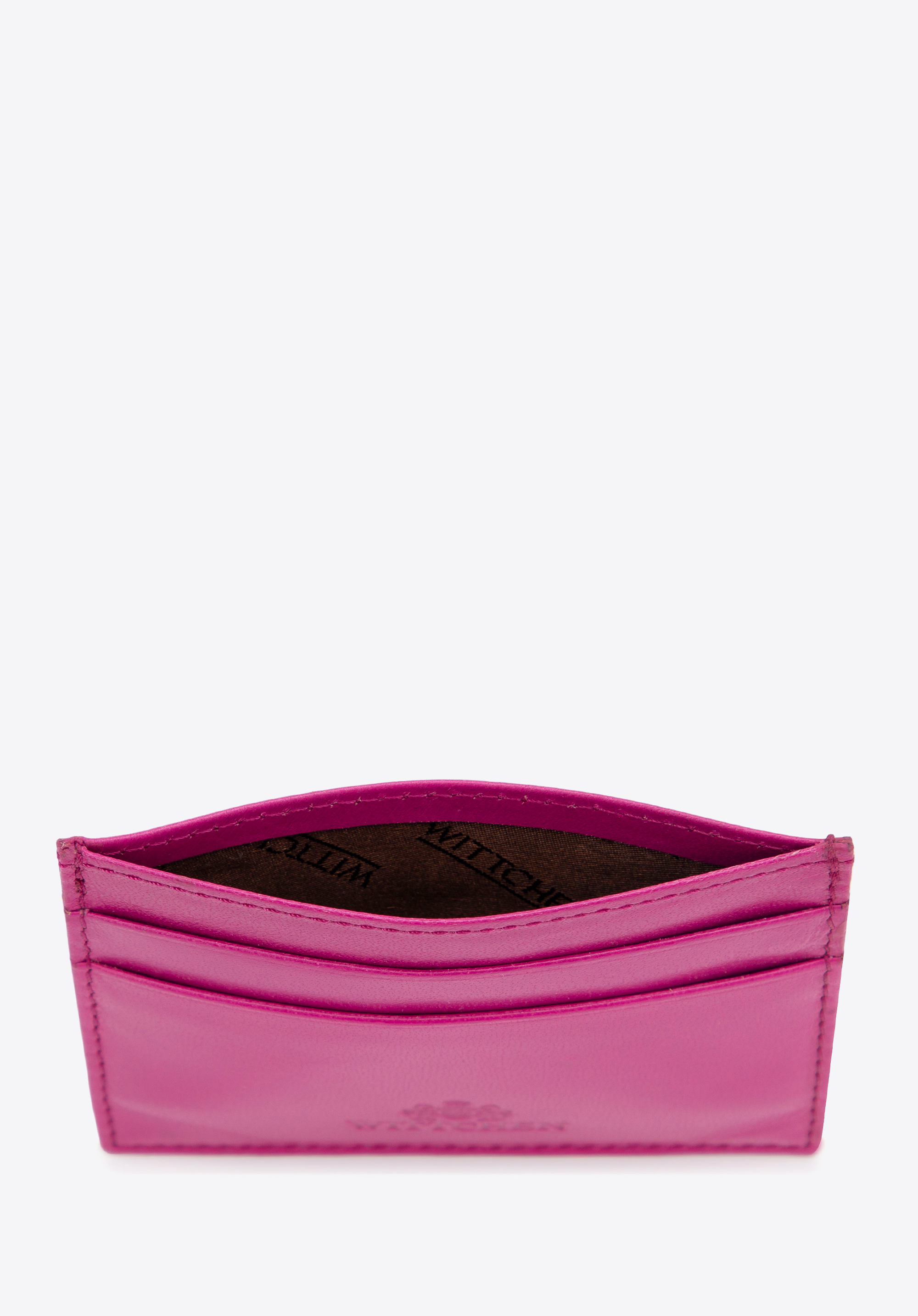 Kreditkartenetui aus Glattleder, Fuchsia, 14-2-003-PL, Bild 1