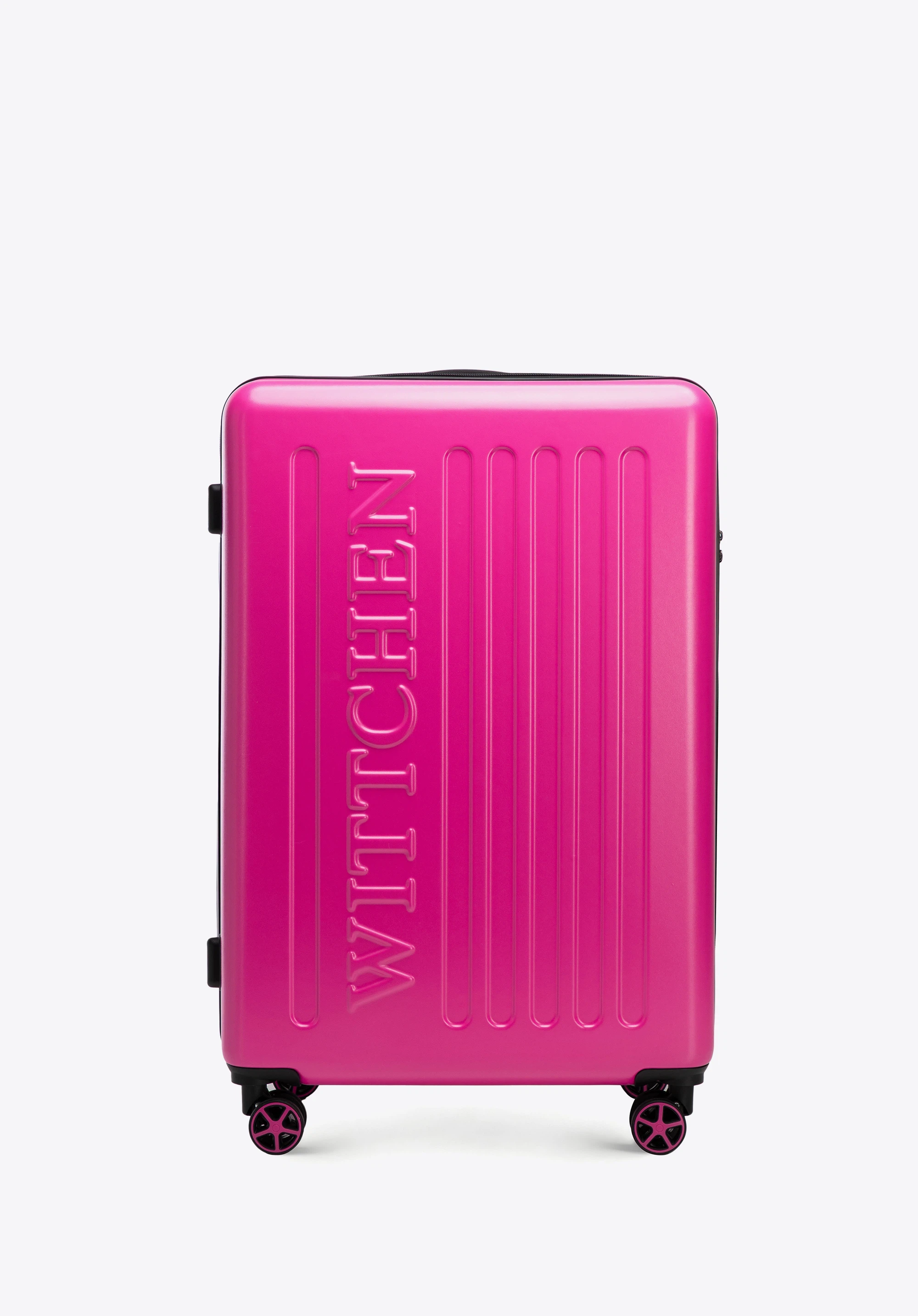 Valistă mare cu logo în relief, fucsia, 56-3A-503-34, Fotografie 1