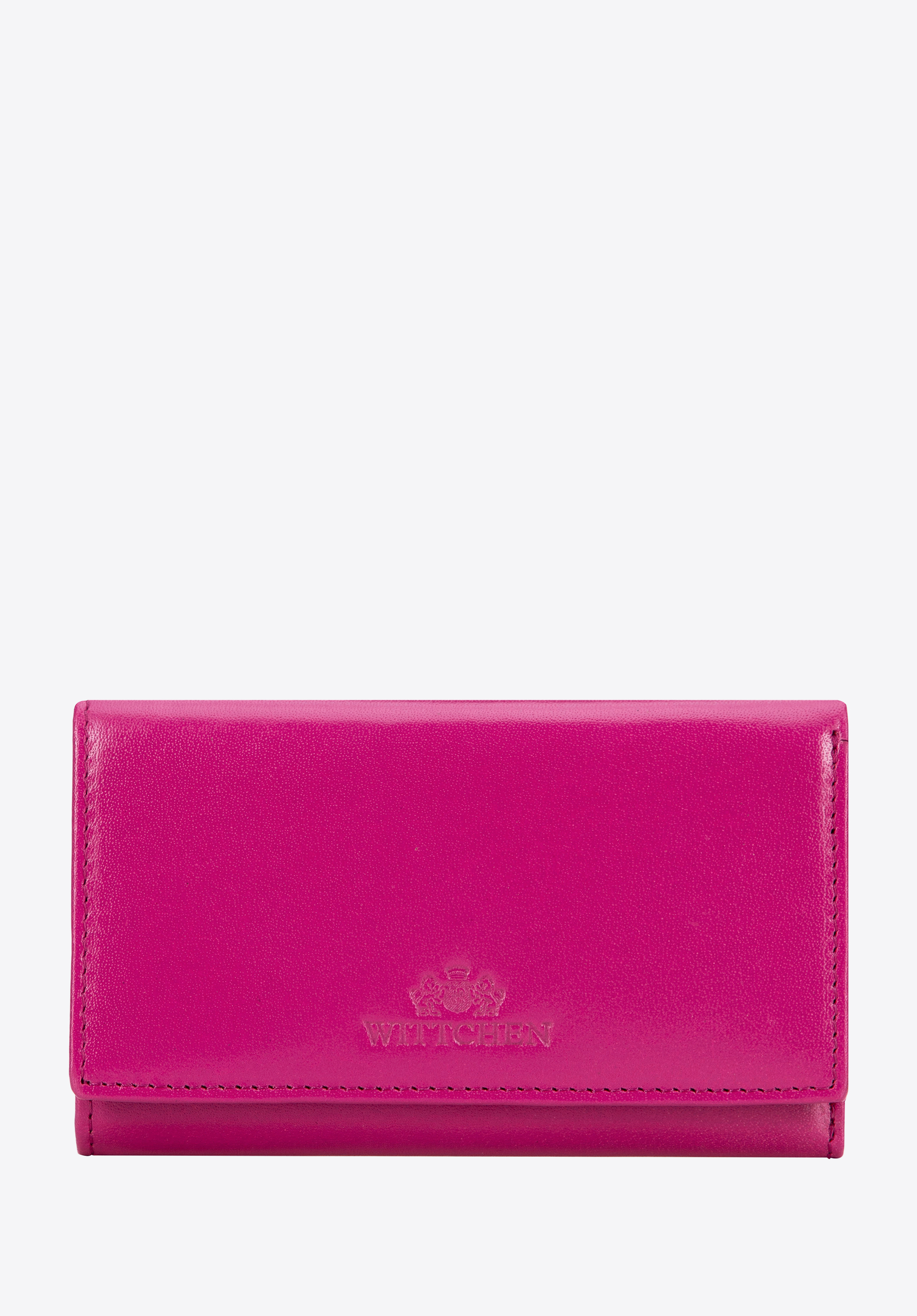 Dámska peňaženka z hladkej kože stredná, fuksiová, 14-1-916-L0, Obrázok 1
