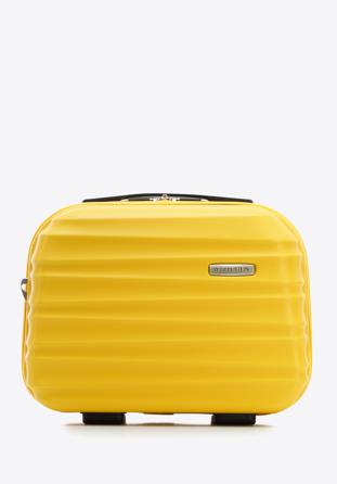 Geantă de cosmetice de călătorie din ABS cu coaste, galben, 56-3A-314-50, Fotografie 1