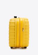 Geantă de cosmetice de călătorie din ABS cu coaste, galben, 56-3A-314-11, Fotografie 2