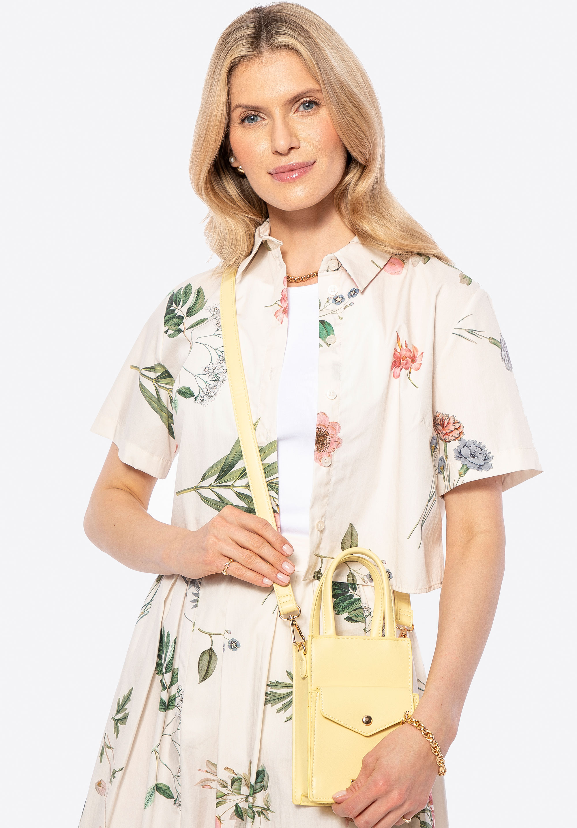 Geantă de damă mini, galben, 100-4Y-227-Y, Fotografie 4